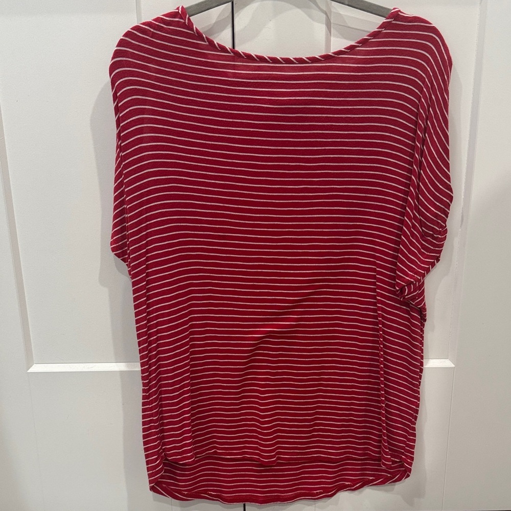 Red Striped Women's Top